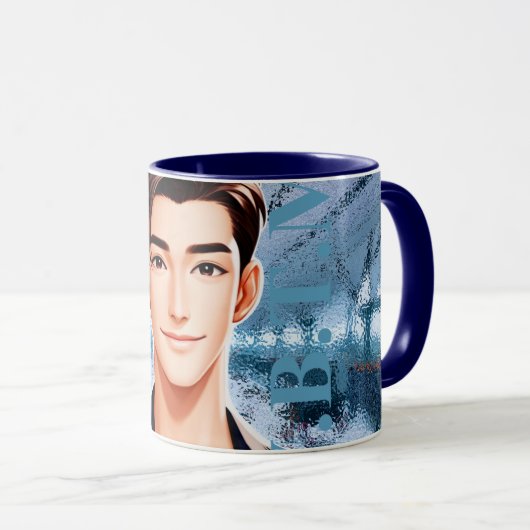 ドナルド。アニメーションキャラクターデザイン マグカップ (正面右)