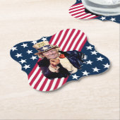ドナルド・トランプおじさんサム～スター&ストライプ～ 2020 ペーパーコースター (アングル)