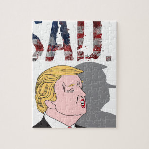 ドナルド・トランプおもしろいで皮肉で悲しい反大統領 ジグソーパズル