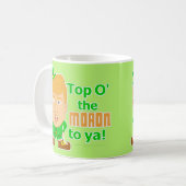 ドナルド・トランプおもしろいなSt patricks dayの小妖精 コーヒーマグカップ (正面左)