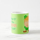ドナルド・トランプおもしろいなSt patricks dayの小妖精 コーヒーマグカップ (中央)