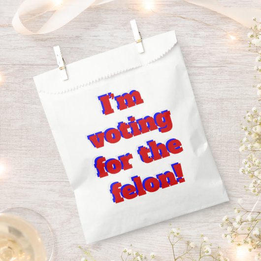 ドナルド・トランプおもしろいの投票 フェイバーバッグ (クリップ留めされた状態)