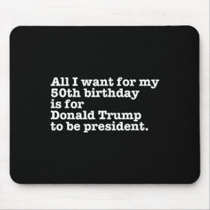 ドナルド・トランプおもしろい大統領50誕生日Gag Gif マウスパッド