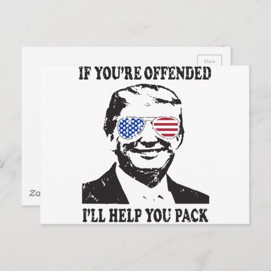 ドナルド・トランプおもしろい大統領，政もし治面 ポストカード (正面/裏面)