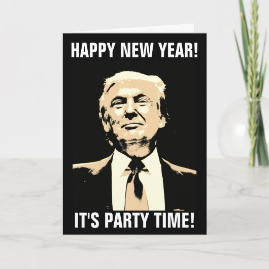 ドナルド・トランプおもしろい新年札 シーズンカード (正面)