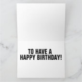 ドナルド・トランプおもしろい誕生日カード、アンクル・サム カード (内部)