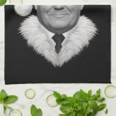 ドナルド・トランプおもしろい・クリスマスサンタハットギフト キッチンタオル (折り畳み)