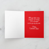 ドナルド・トランプおもしろい・ラブバレンタインデー シーズンカード (内部)