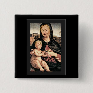 ドナルド・トランプおよびヒラリー・クリントン 缶バッジ