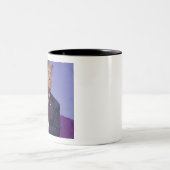 ドナルド・トランプおよび旗 ツートーンマグカップ (中央)