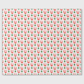 ドナルド・トランプおよび木のクリスマスパターン ラッピングペーパー (フラット)