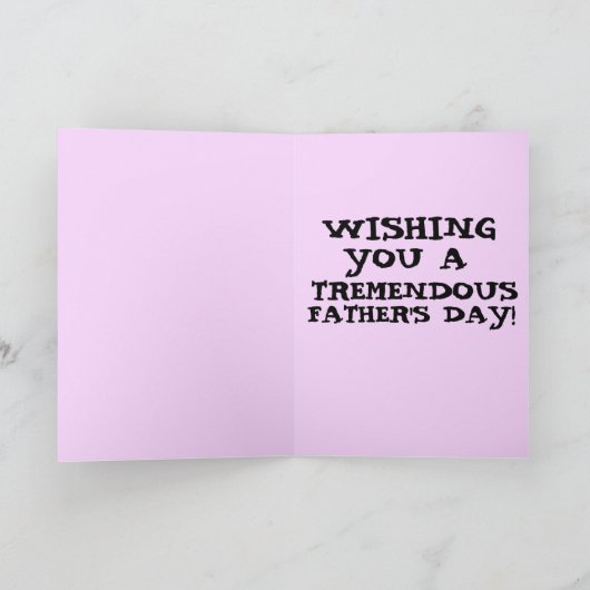 ドナルド・トランプお父さんの日を素晴らしまた！ カード (内部)