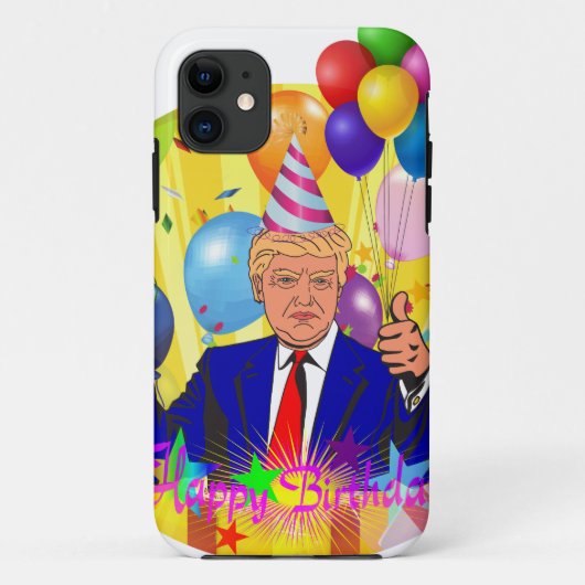ドナルド・トランプお誕生日おめでとう Case-Mate iPhoneケース (裏面)