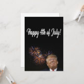 ドナルド・トランプからの7月第4幸せ カード (正面/裏面インサイチュ)
