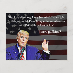 ドナルド・トランプがはがきを言う愚かなこと ポストカード