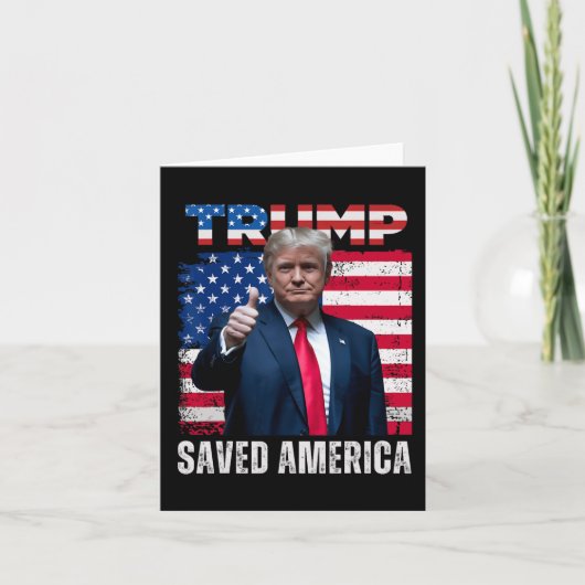 ドナルド・トランプがアメリカを救った　47代大統領就任式 カード (正面)