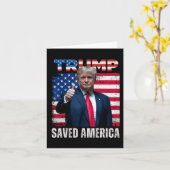 ドナルド・トランプがアメリカを救った　47代大統領就任式 カード (黄色い花)