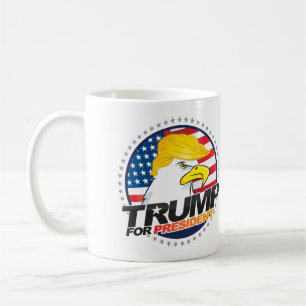 ドナルド・トランプがイーグル・ヘア・マグ大統領に コーヒーマグカップ