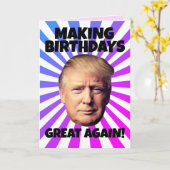 ドナルド・トランプが再素晴らしび誕生日を述べる カード (黄色い花)