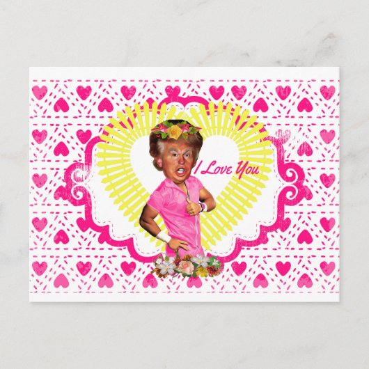 ドナルド・トランプが大好き ポストカード (正面)