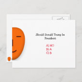 ドナルド・トランプが大統領になるかどうか |はがきおもしろい ポストカード (正面/裏面)