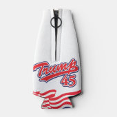 ドナルド・トランプが旗を掲げる ボトルクーラー (裏面)