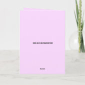 ドナルド・トランプが父の日に再び偉大な一日を創る！ カード (裏面)