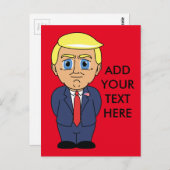 ドナルド・トランプが独り善がり ポストカード (正面/裏面)