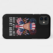 ドナルド・トランプが独立記念日を再び偉大にする  Case-Mate iPhoneケース (裏面(横))