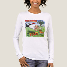 ドナルド・トランプが猫を追う - ポリティカル・カルーン トライブレンドTシャツ