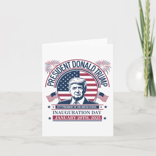 ドナルド・トランプが第47代大統領を獲得 – 2024 Potus Inau カード (正面)