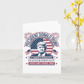 ドナルド・トランプが第47代大統領を獲得 – 2024 Potus Inau カード (黄色い花)