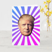 ドナルド・トランプが良いカードを手に入れる カード (黄色い花)