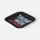 ドナルド・トランプが2024年に乗り越えるトランプ・ウォン ペーパープレート (傾斜あり)