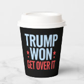 ドナルド・トランプが2024年に乗り越えるトランプ・ウォン 紙コップ (正面)