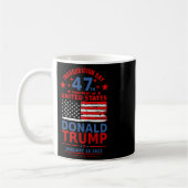 ドナルド・トランプが2024年に選挙就任式の男性を獲得 コーヒーマグカップ (左)