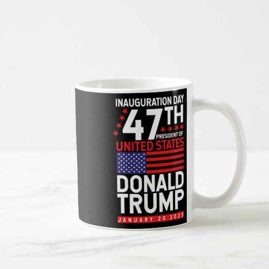 ドナルド・トランプが2024年に選挙就任式の男性を獲得 コーヒーマグカップ (右)