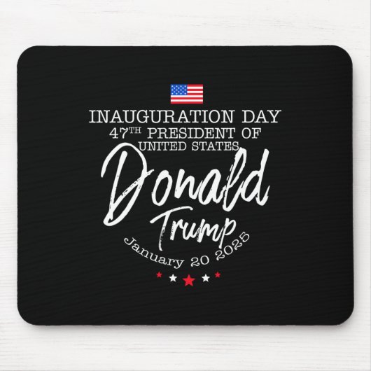 ドナルド・トランプが2024年に選挙就任式の男性を獲得 マウスパッド (正面)