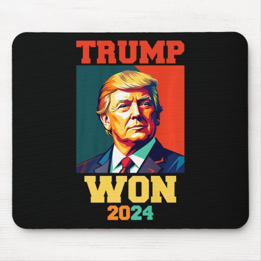 ドナルド・トランプが2024年に選挙就任式の男性を獲得 マウスパッド (正面)