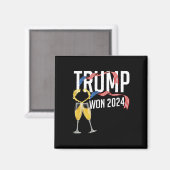 ドナルド・トランプが2024年に選挙就任式の男性を獲得 マグネット (正面/裏面)