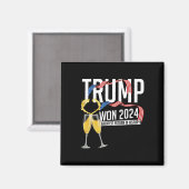ドナルド・トランプが2024年に選挙就任式の男性を獲得 マグネット (正面/裏面)