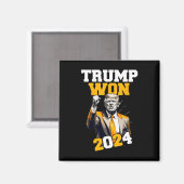 ドナルド・トランプが2024年に選挙就任式の男性を獲得 マグネット (正面/裏面)