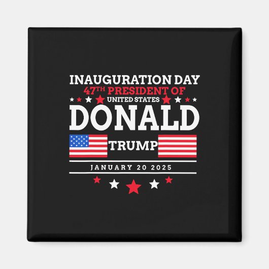 ドナルド・トランプが2024年に選挙就任式の男性を獲得 マグネット (正面)