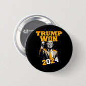 ドナルド・トランプが2024年に選挙就任式の男性を獲得 缶バッジ (正面&裏面)