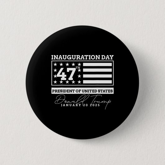 ドナルド・トランプが2024年に選挙就任式の男性を獲得 缶バッジ (正面)