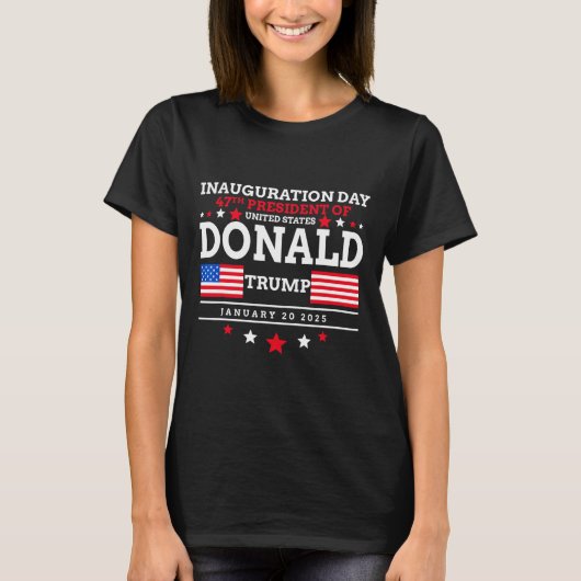 ドナルド・トランプが2024年に選挙就任式の男性を獲得 Tシャツ (正面)