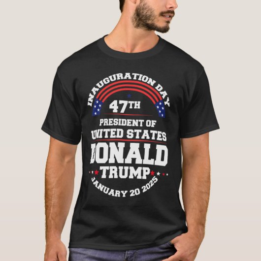 ドナルド・トランプが2024年に選挙就任式の男性を獲得 Tシャツ (正面)
