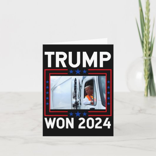ドナルド・トランプが2024年選挙就任式トランプで勝利 カード (正面)
