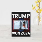 ドナルド・トランプが2024年選挙就任式トランプで勝利 カード (黄色い花)
