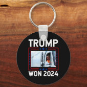 ドナルド・トランプが2024年選挙就任式トランプで勝利 キーホルダー (正面)